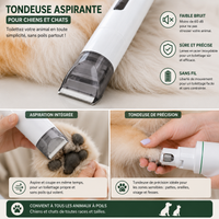 Sèche-Poils & Aspirateur Toilettage 7-en-1 pour Chien et Chat – 13000Pa