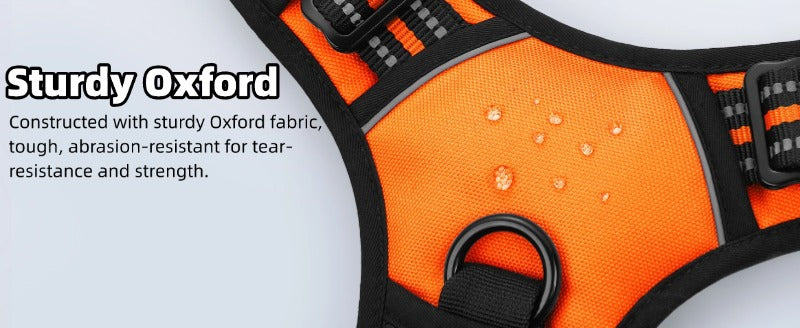 Close-up of durable Oxford fabric on the Ruffzen harness
